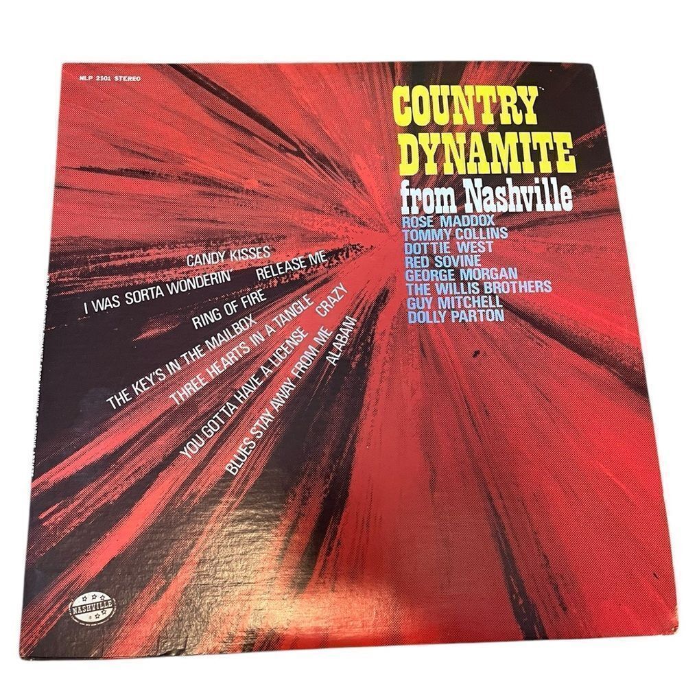 VINTAGE‎ COUNTRY DYNAMITE FROM NASHVILLE 12” VINYL RECORD LP COMPILATION